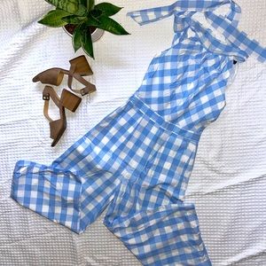 Gingham Cropped Jumper